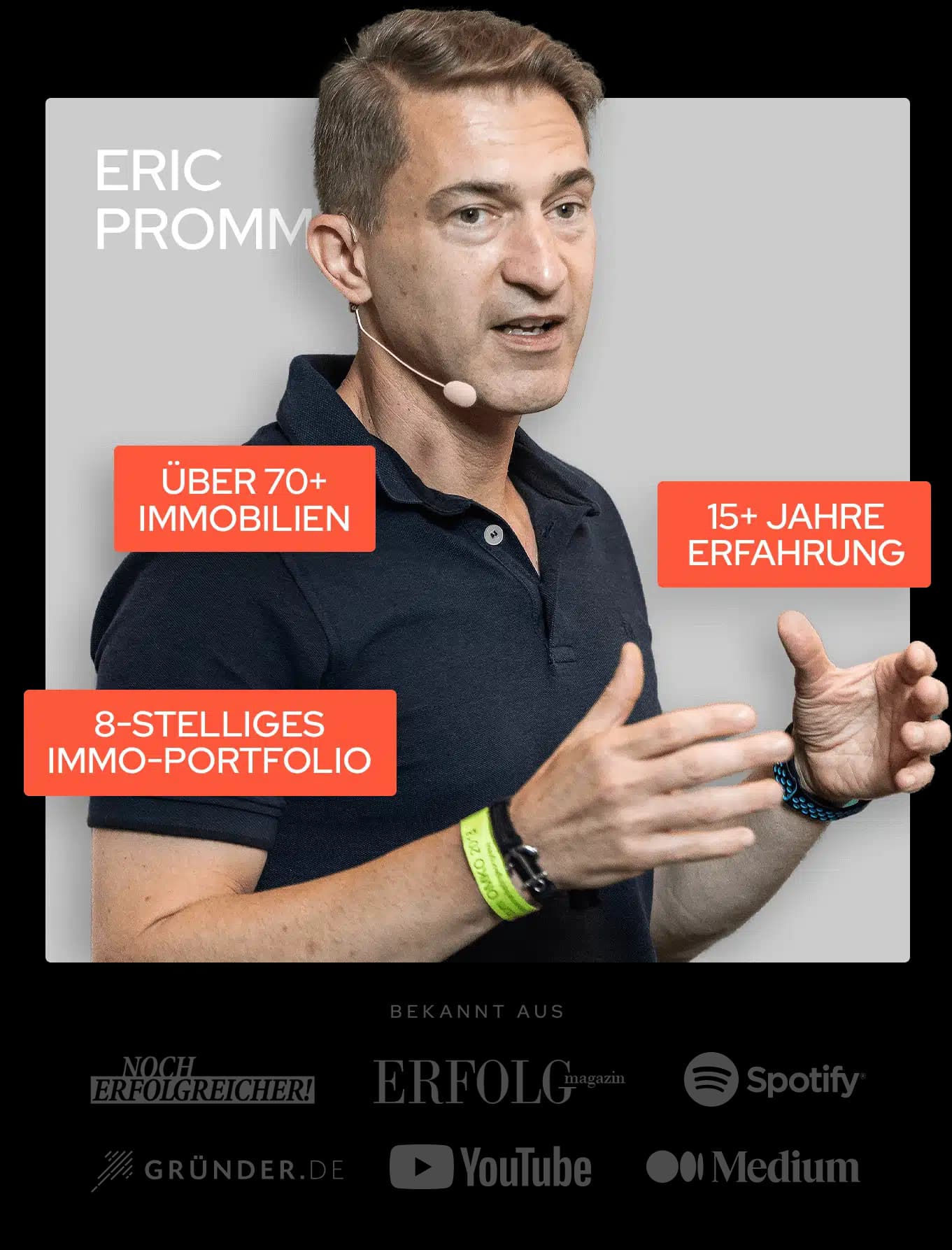Eric Promm — über 70+ Immobilien, 15+ Jahre Erfahrung, 8-stelliges Portfolio